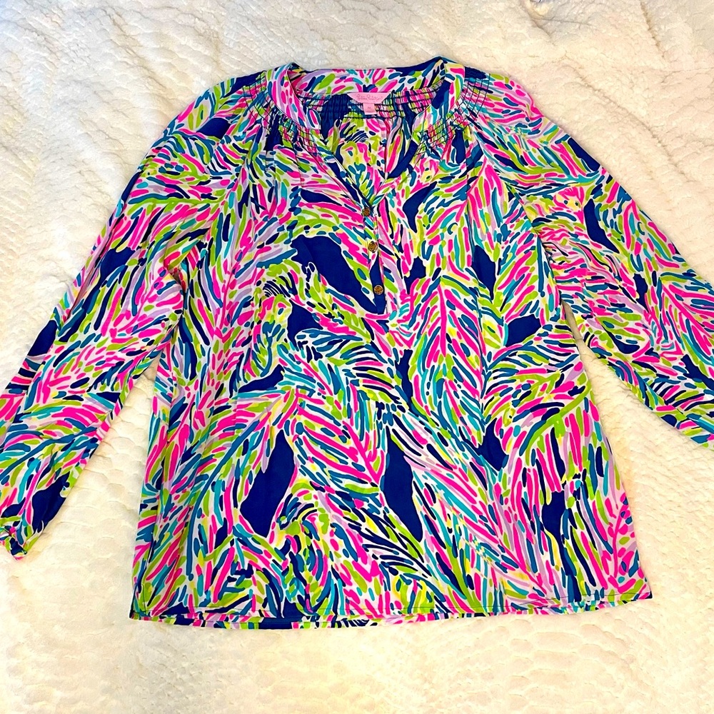 Lilly Pulitzer Elsa Silk Blouse